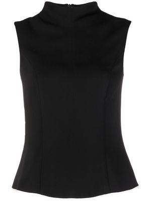 There Was One mock-neck sleeveless top - Black