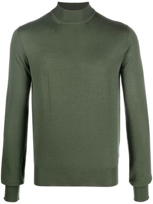 There Was One mock-neck virgin-wool jumper - Green