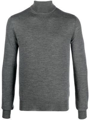 There Was One mock-neck virgin-wool jumper - Grey