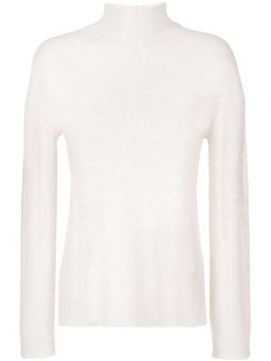 There Was One open-knit roll-neck jumper - Neutrals
