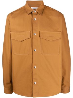 There Was One organic-cotton shirt jacket - Brown