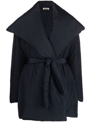 There Was One padded wrap coat - Blue