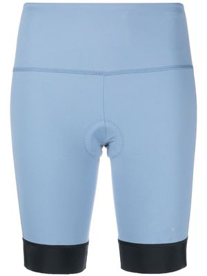 There Was One panelled cycling shorts - Blue