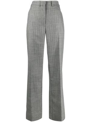 There Was One pinstripe-pattern tailored wool trousers - Grey