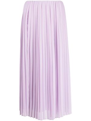 There Was One pleated midi skirt - Purple
