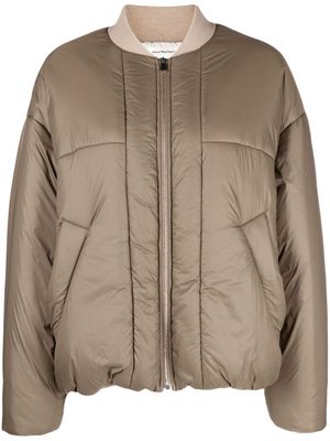 There Was One quilted padded bomber jacket - Green