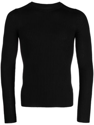 There Was One ribbed-knit wool jumper - Black