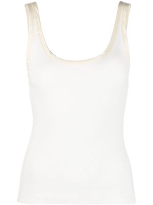 There Was One ribbed tank top - White