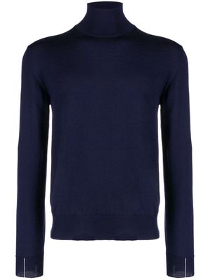 There Was One roll-neck merino-wool jumper - Blue