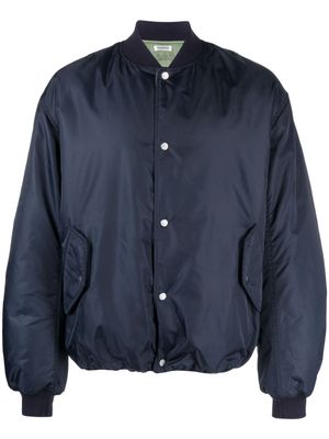 There Was One ruched-sleeve padded bomber jacket - Blue