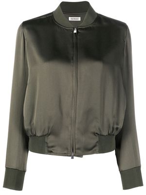 There Was One satin-finish bomber jacket - Green