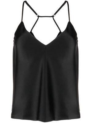 There Was One satin slip top - Black