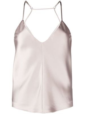 There Was One satin slip top - Neutrals