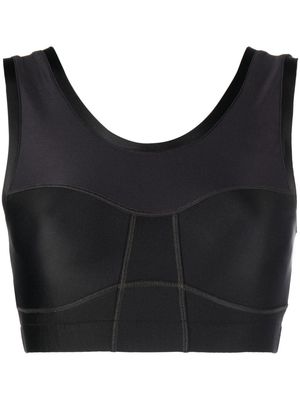 There Was One scoop-back sports bra - Black
