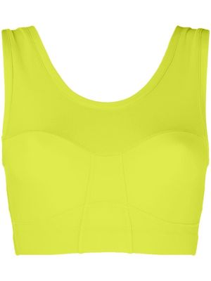 There Was One scoop-back sports bra - Yellow