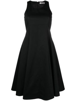 There Was One sleeveless flared cotton dress - Black