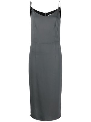 There Was One spaghetti-strap midi dress - Grey