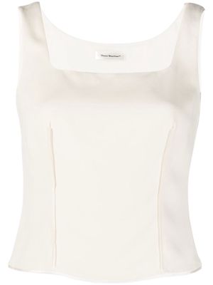 There Was One square-neck sleeveless top - Neutrals