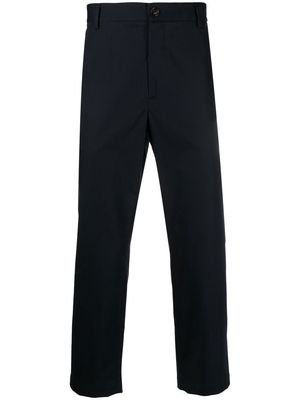 There Was One straight-leg cotton chino trousers - Blue