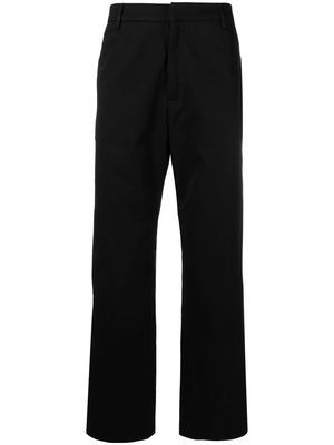 There Was One straight-leg cotton trousers - Black