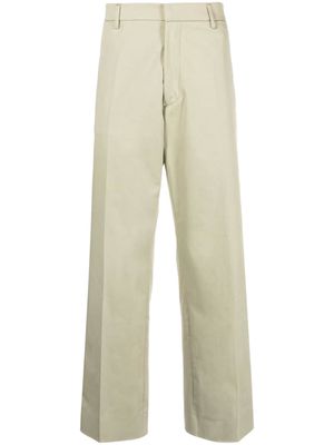 There Was One straight-leg cotton trousers - Green
