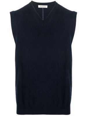 There Was One V-neck cashmere vest - Blue