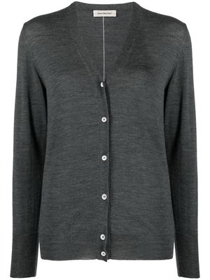 There Was One V-neck fine-knit cardigan - Grey