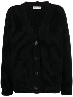 There Was One V-neck ribbed cardigan - Black
