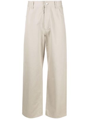 There Was One wide-leg gabardine trousers - Neutrals
