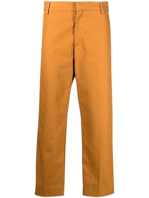 There Was One wide-leg organic-cotton trousers - Brown
