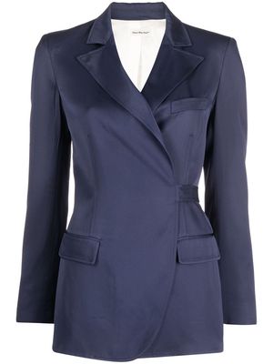 There Was One wrap-front blazer - Blue