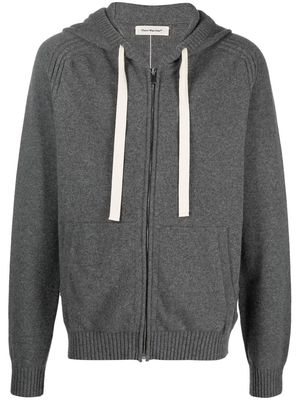 There Was One zip-up knit hoodie - Grey