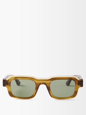 Thierry Lasry - Flexxxy Square-frame Acetate Sunglasses - Mens - Brown Multi
