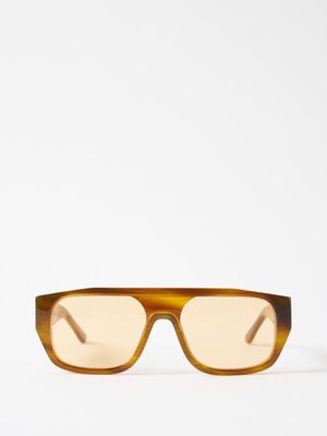 Thierry Lasry - Klassy D-frame Acetate Sunglasses - Mens - Orange