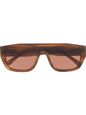 Thierry Lasry tortoiseshell-effect pilot-frame sunglasses - Brown