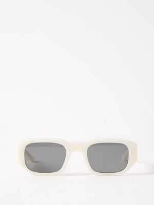 Thierry Lasry - Victimy Square-frame Acetate Sunglasses - Mens - White Multi