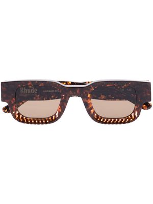 Thierry Lasry x Rhude Rhevision 670 square-frame sunglasses - Brown
