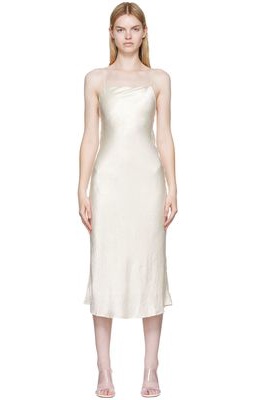 THIRD FORM Off-White Crush Midi Dress
