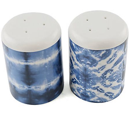Thirstystone Checkerboard Tie Dye Salt & Pepper Shakers