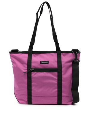 This Is Never That Cordura logo-patch tote bag - Purple
