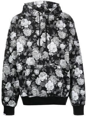 This Is Never That floral jacquard hoodie - Black