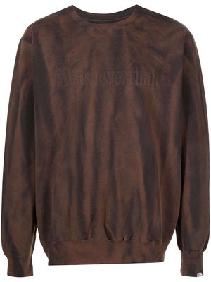This Is Never That sun-faded crewneck sweatshirt - Brown