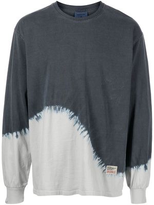This Is Never That Wave tie-dye long-sleeve top - Grey
