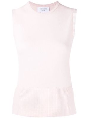 Thom Browne 4-Bar cashmere knitted top - Pink