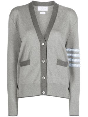 Thom Browne 4-Bar cotton cardigan - Grey