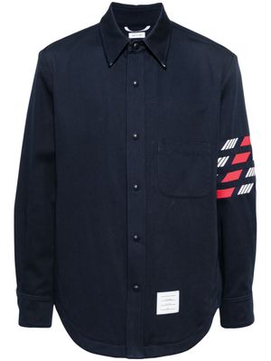 Thom Browne 4-Bar cotton shirt jacket - Blue
