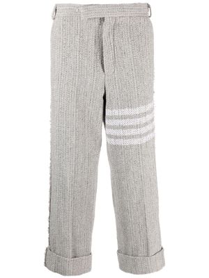 Thom Browne 4-Bar cotton tweed trousers - Grey