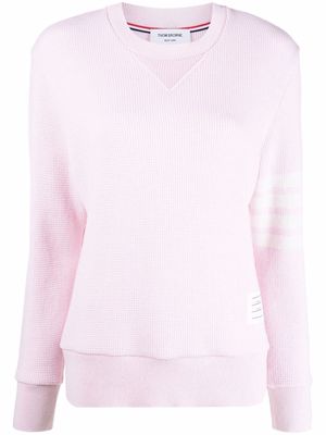 Thom Browne 4-Bar crew-neck sweatshirt - Pink