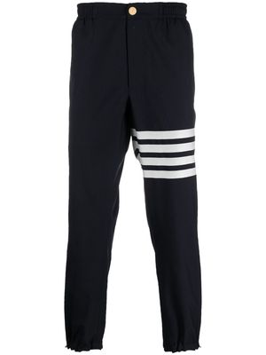 Thom Browne 4-Bar elasticated ankle trousers - 415 NAVY