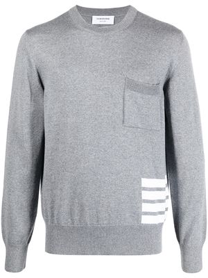 Thom Browne 4-Bar merino knit jumper - Grey
